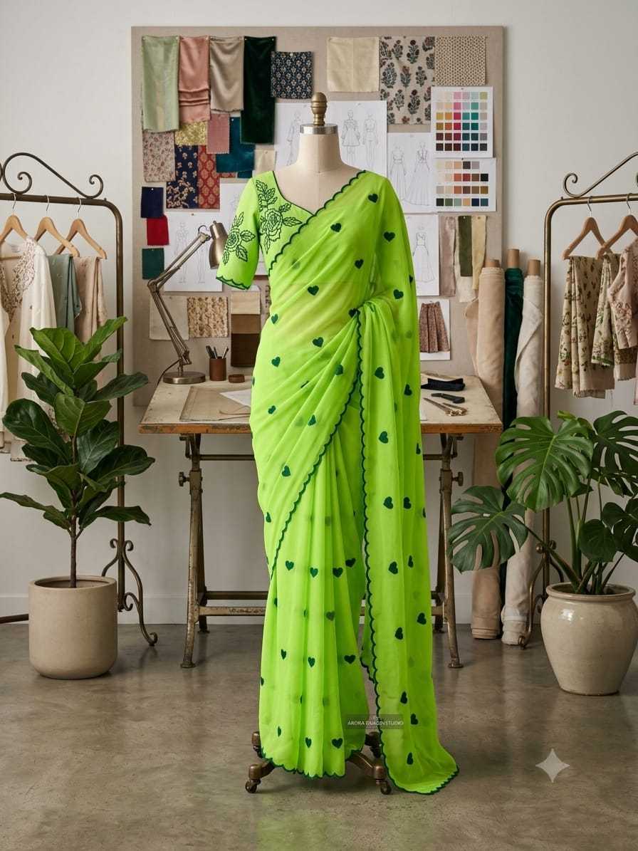 YNF Wholesale Georgette Designer Sarees  | Surat Manufacturer
