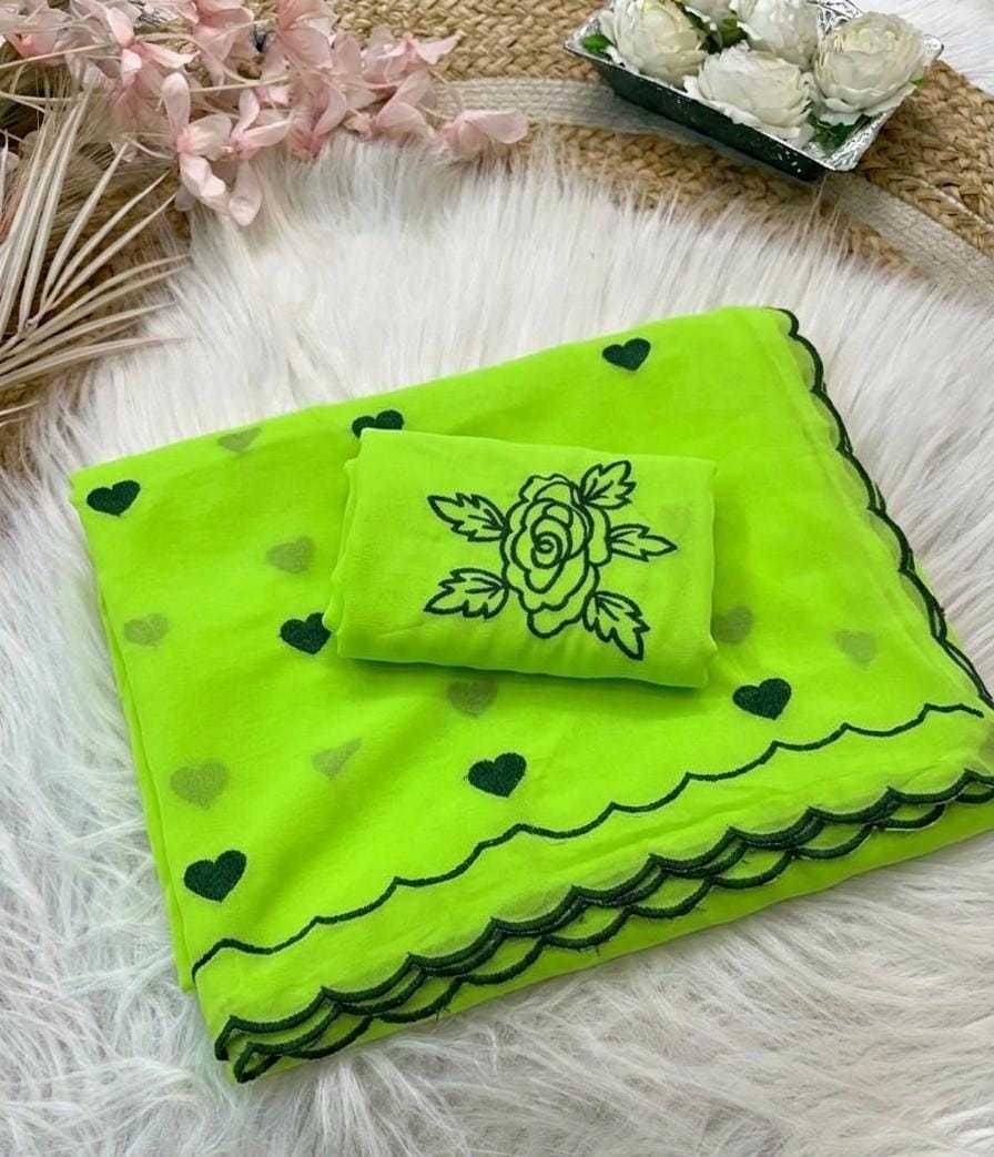YNF Wholesale Georgette Designer Sarees  | Surat Manufacturer