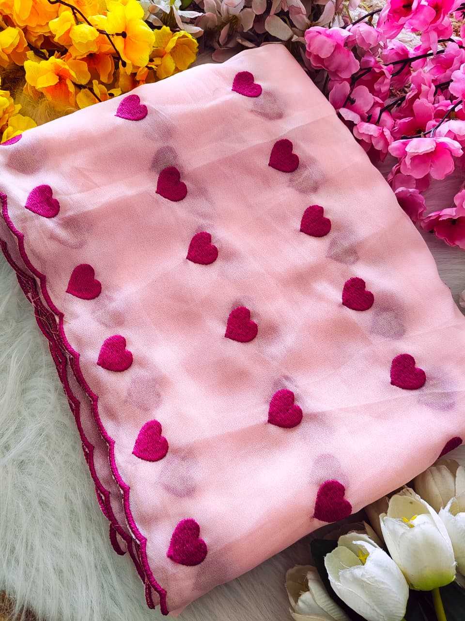 YNF Wholesale Georgette Designer Sarees  | Surat Manufacturer
