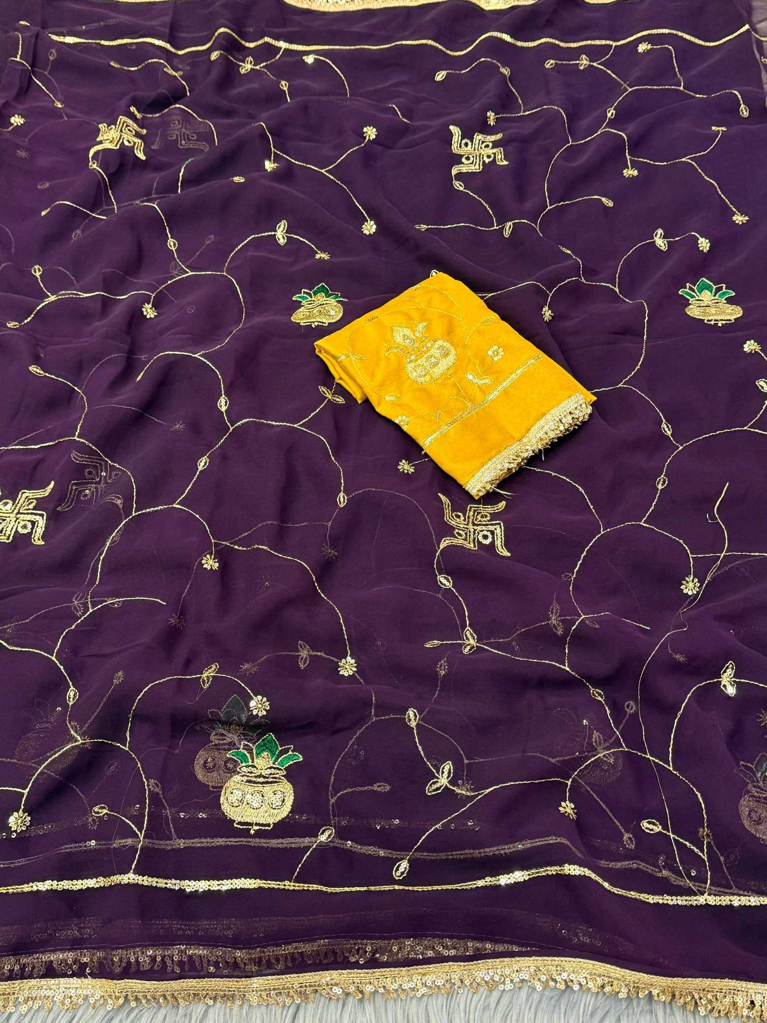 YNF Wholesale Georgette Party Wear Sarees  | Surat Manufacturer