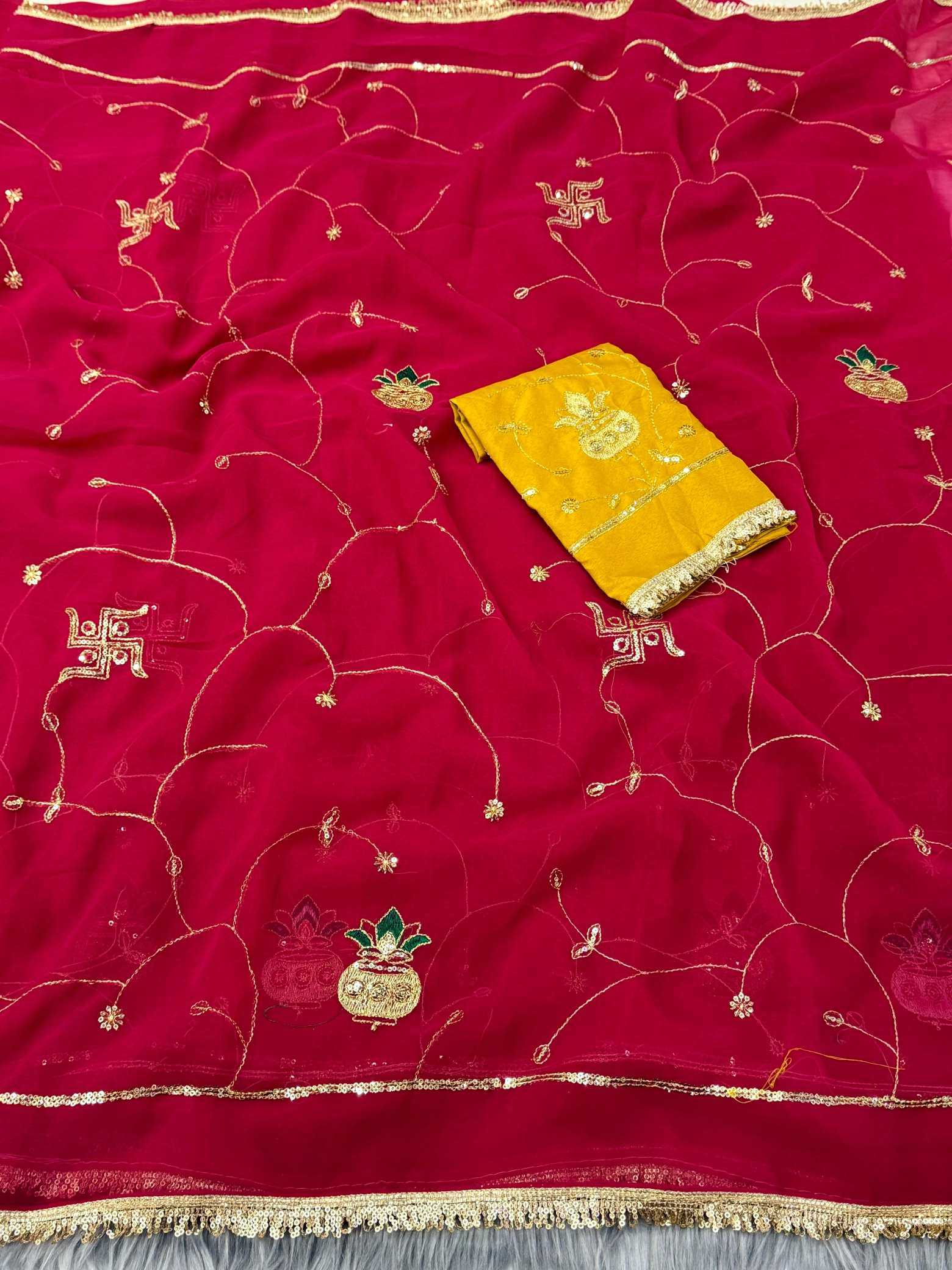 YNF Wholesale Georgette Party Wear Sarees  | Surat Manufacturer