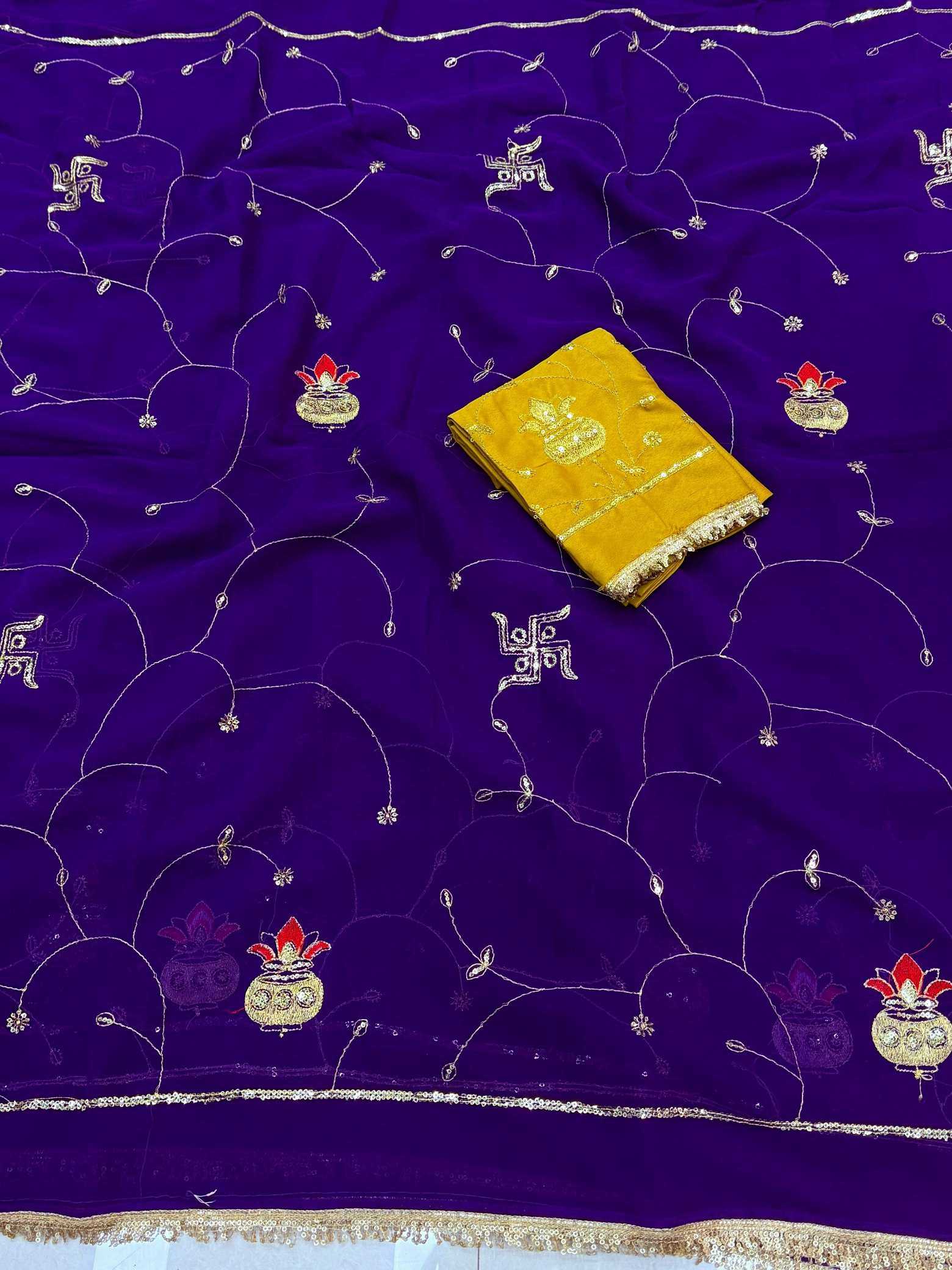 YNF Wholesale Georgette Party Wear Sarees  | Surat Manufacturer