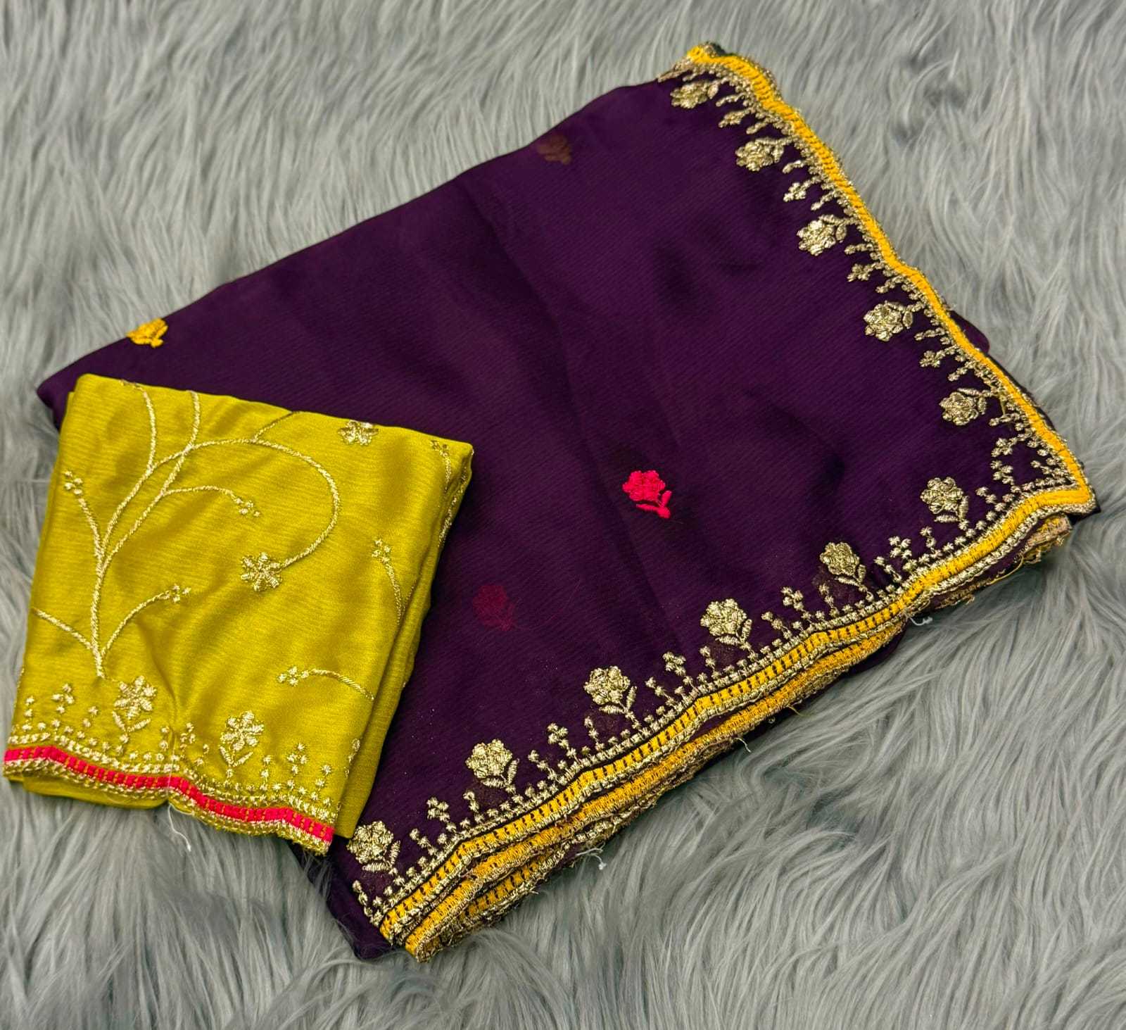 YNF Wholesale Chiffon Designer Sarees  | Surat Manufacturer