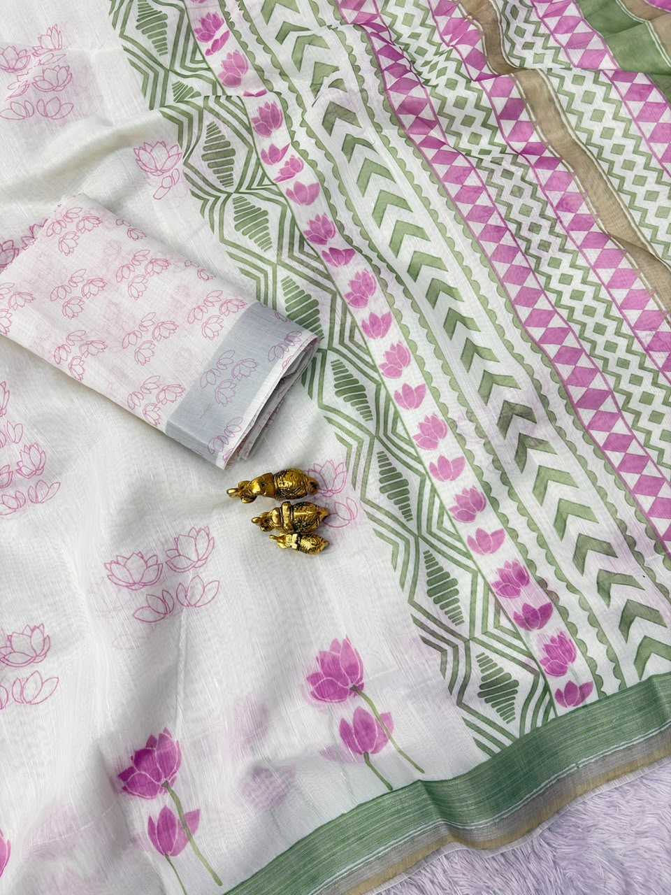 YNF Wholesale Linen Designer Sarees  | Surat Manufacturer