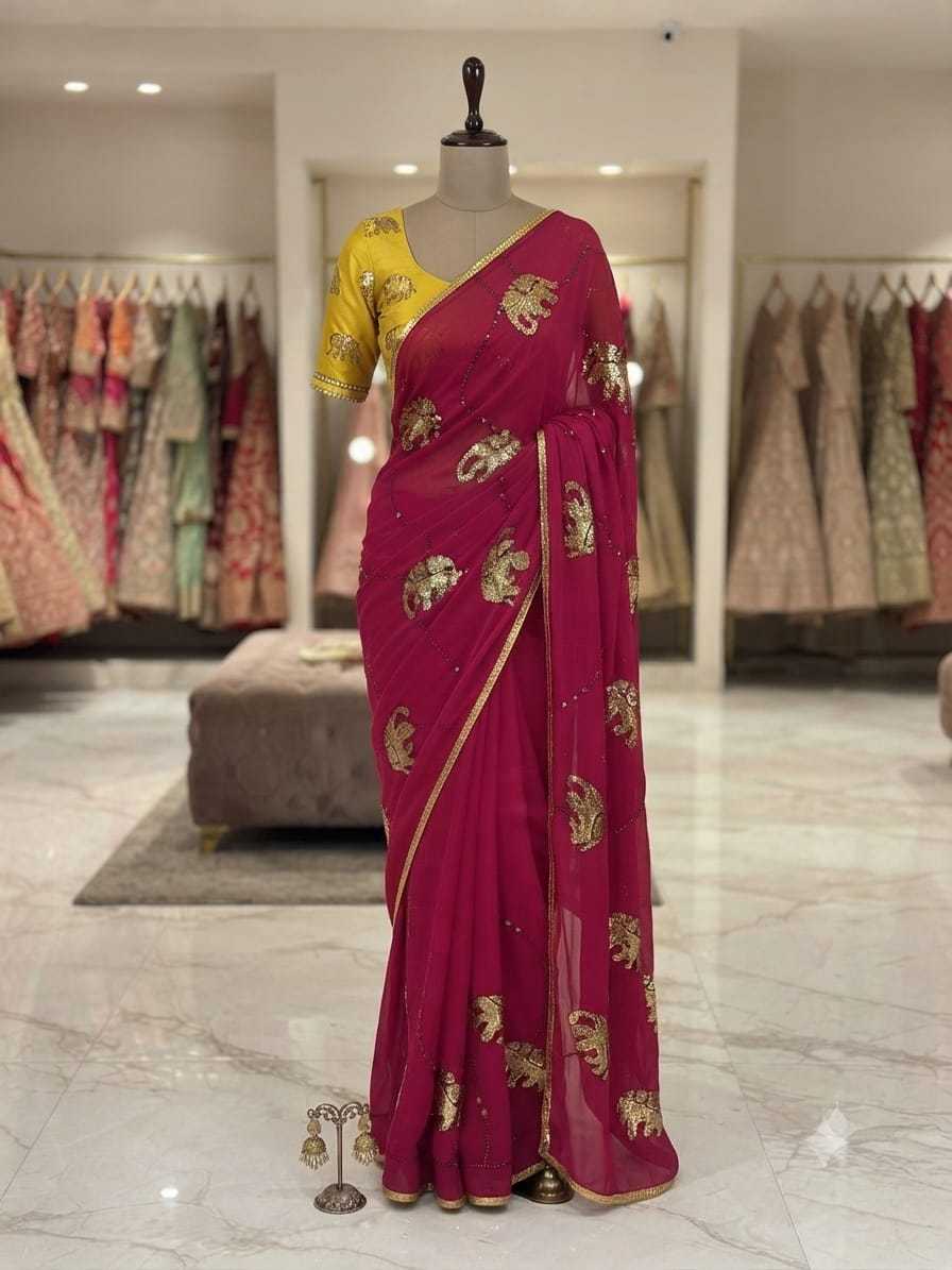 YNF Wholesale Chiffon Designer Sarees  | Surat Manufacturer