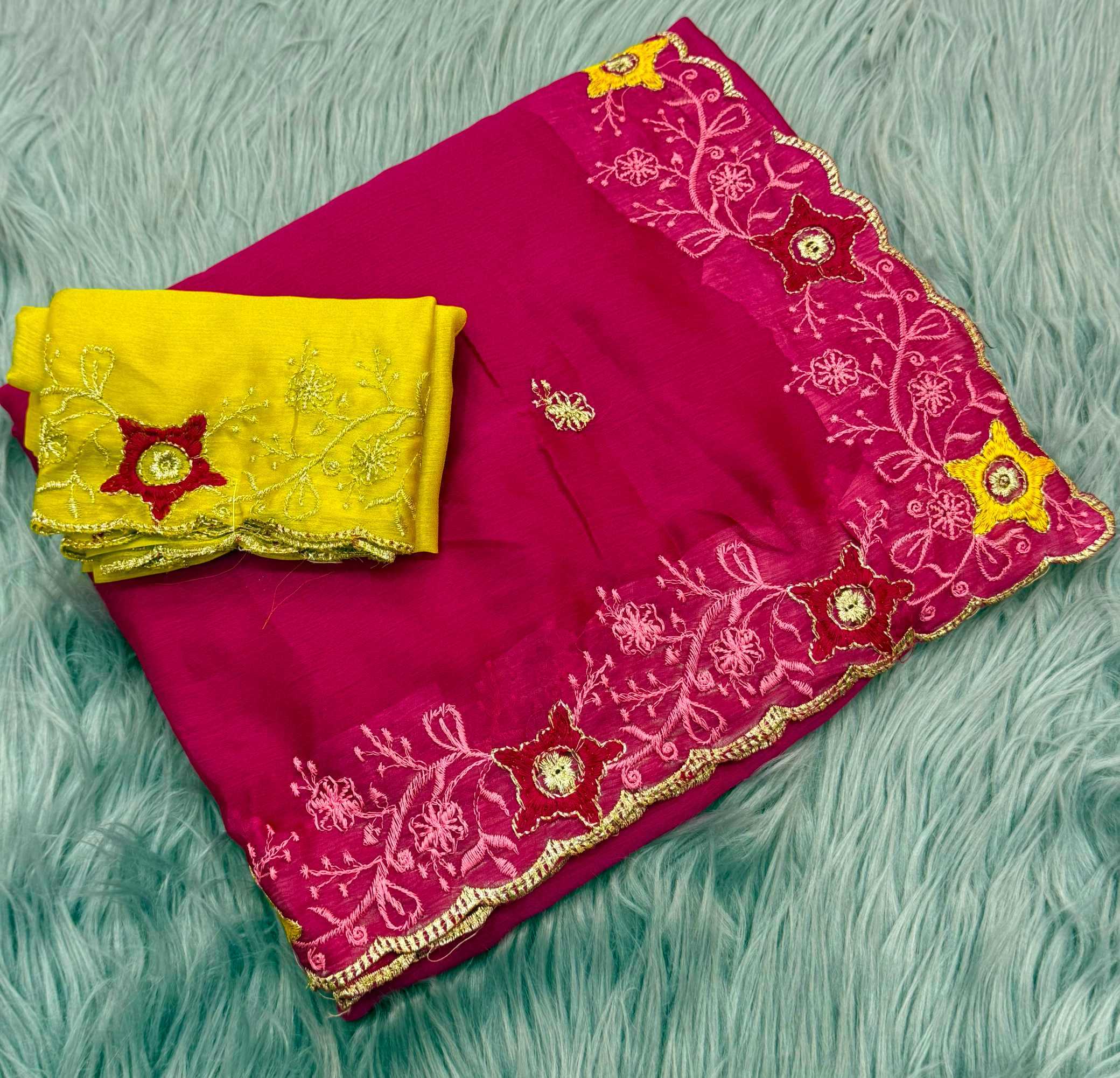 YNF Wholesale Chiffon Designer Sarees  | Surat Manufacturer