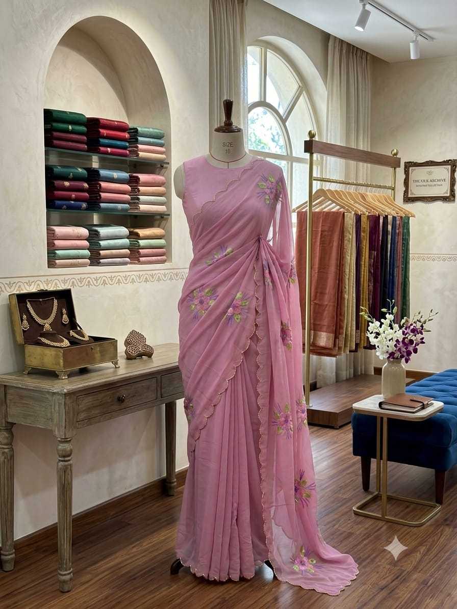 YNF Wholesale Georgette Printed Sarees  | Surat Manufacturer