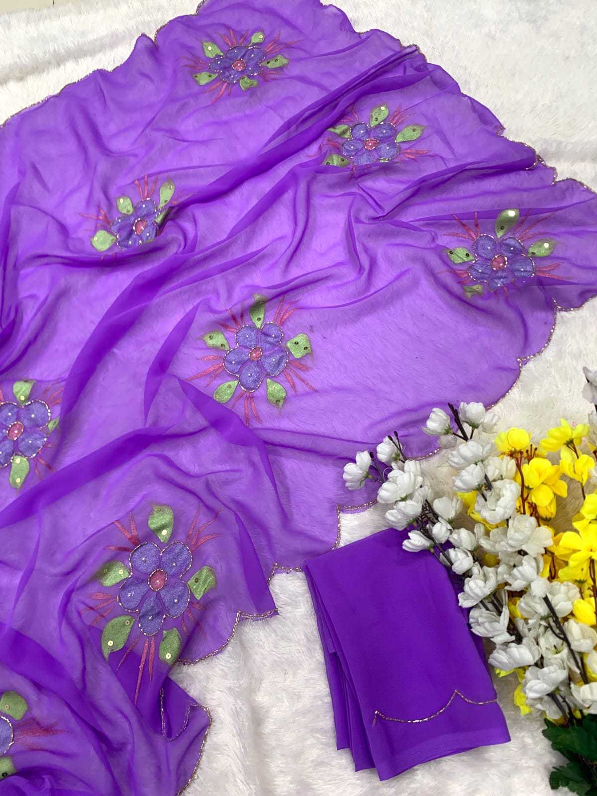 YNF Wholesale Georgette Printed Sarees  | Surat Manufacturer