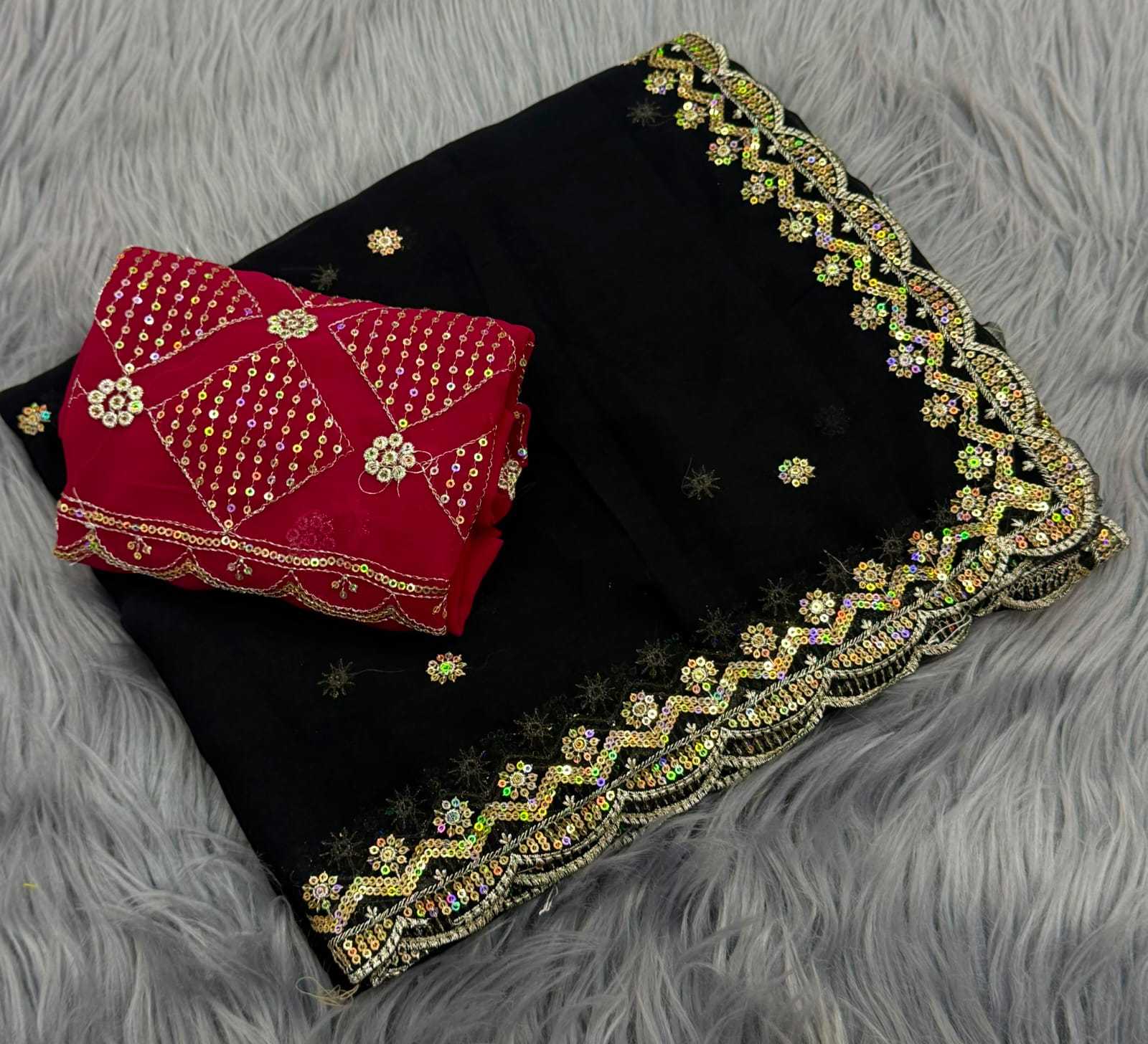 YNF Wholesale Georgette Party Wear Sarees  | Surat Manufacturer