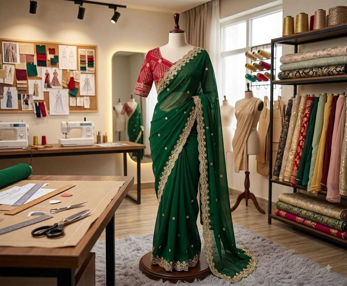 YNF Wholesale Georgette Party Wear Sarees  | Surat Manufacturer