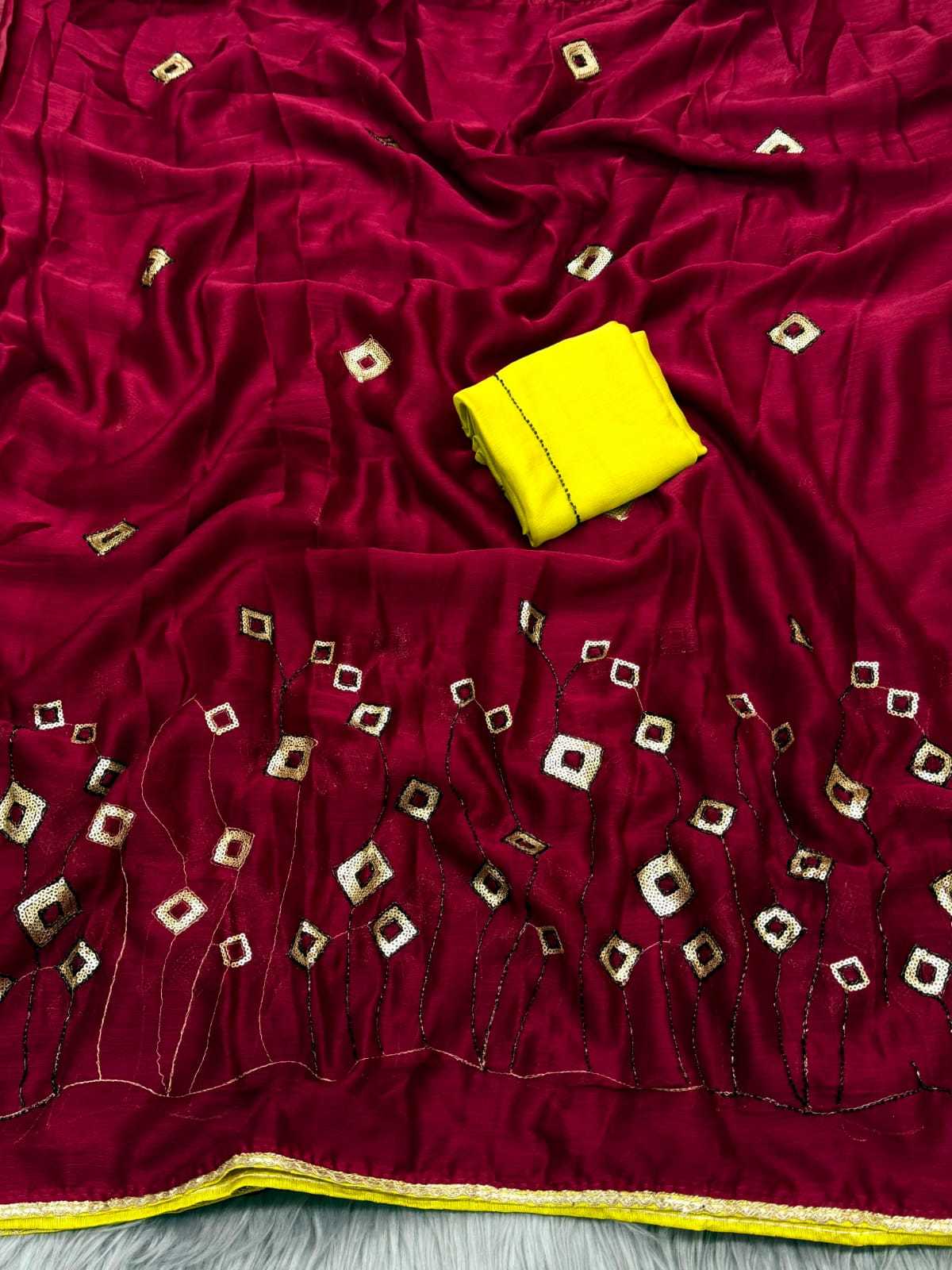 YNF Wholesale Chiffon Designer Sarees  | Surat Manufacturer