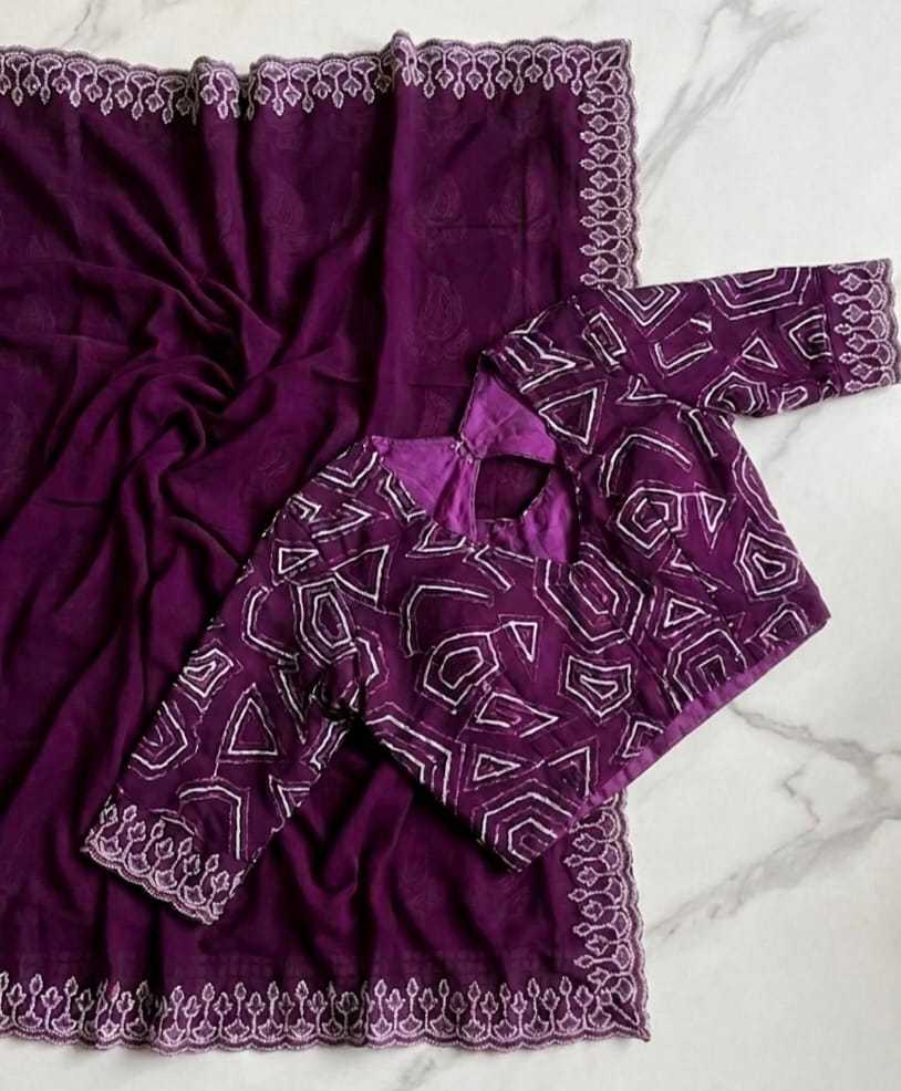 YNF Wholesale Georgette Georgette Sarees  | Surat Manufacturer