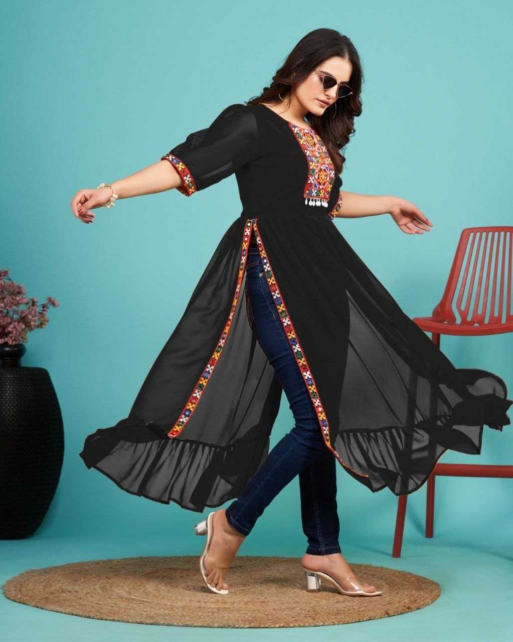 YNF Wholesale Faux Georgette Designer Kurtis KESH751 1007 | Surat Manufacturer