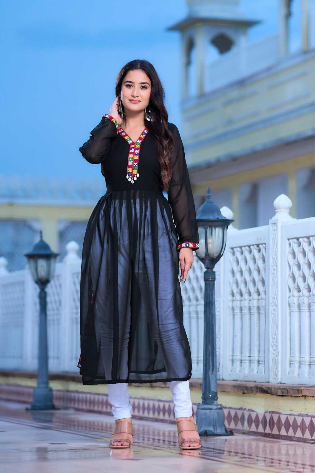 YNF Wholesale Faux Georgette Designer Kurtis KESH751 1026 | Surat Manufacturer