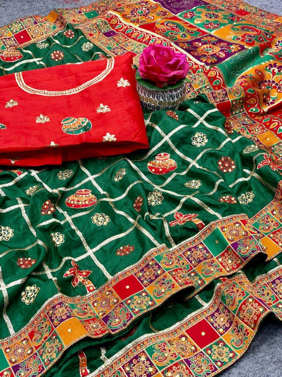 YNF Wholesale Dola Silk Embroidered Sarees  | Surat Manufacturer