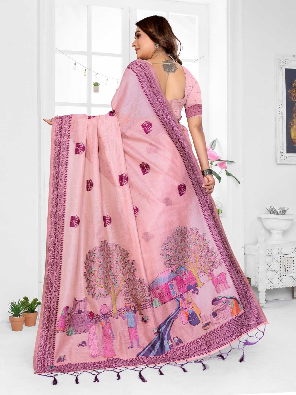 YNF Wholesale Cotton Jacquard Saree KESH753 Purva | Surat Manufacturer