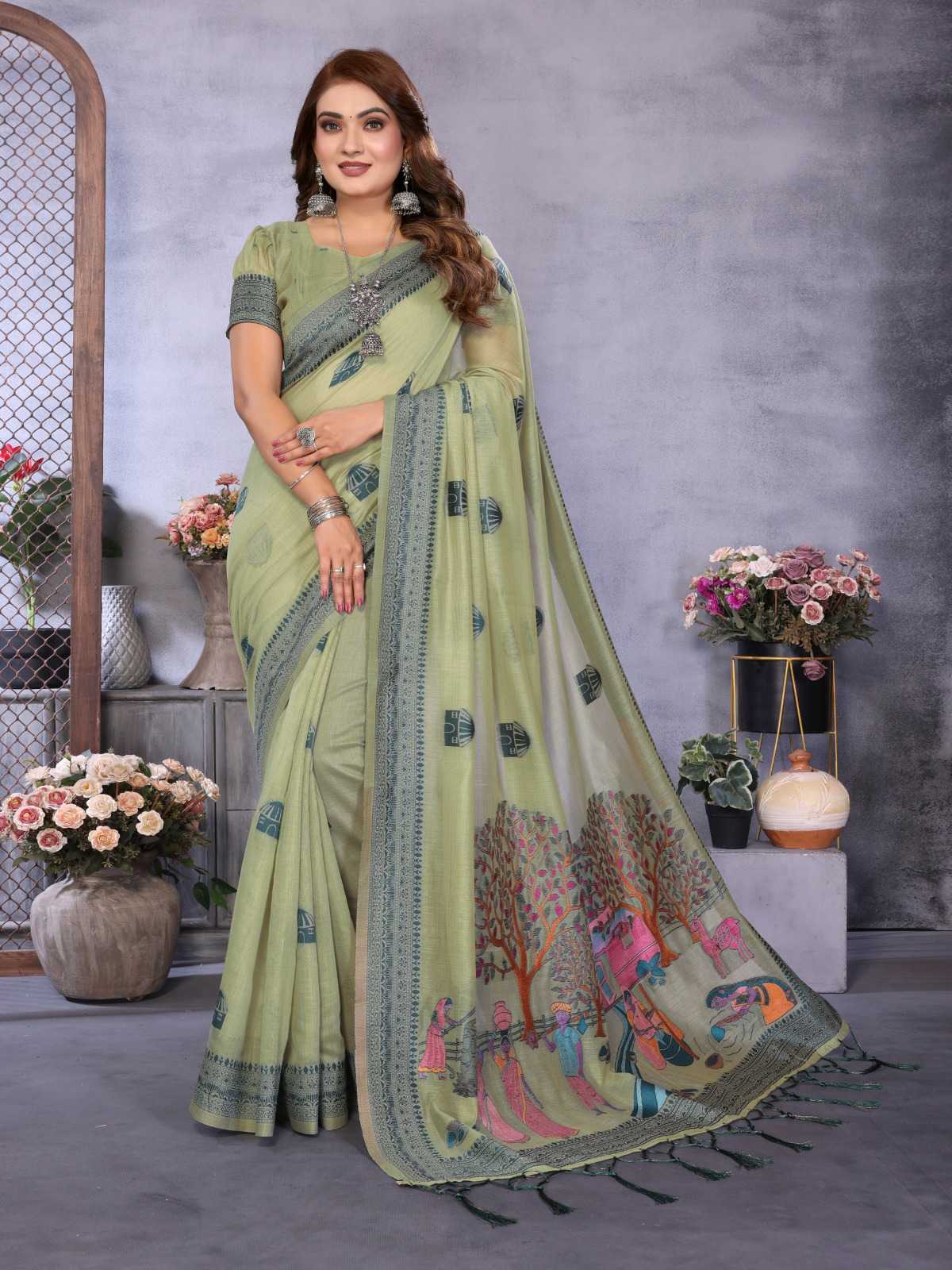 YNF Wholesale Cotton Jacquard Saree KESH753 Purva | Surat Manufacturer