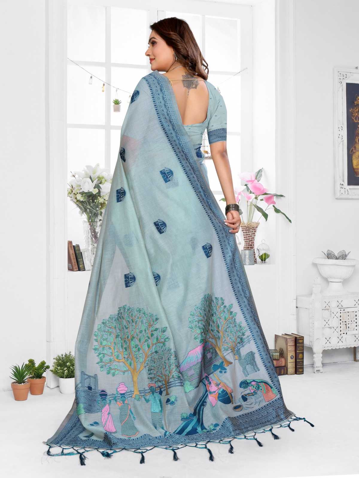 YNF Wholesale Cotton Jacquard Saree KESH753 Purva | Surat Manufacturer