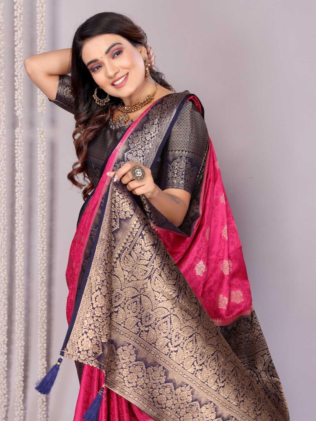 YNF Wholesale Satin Butta Sarees  | Surat Manufacturer