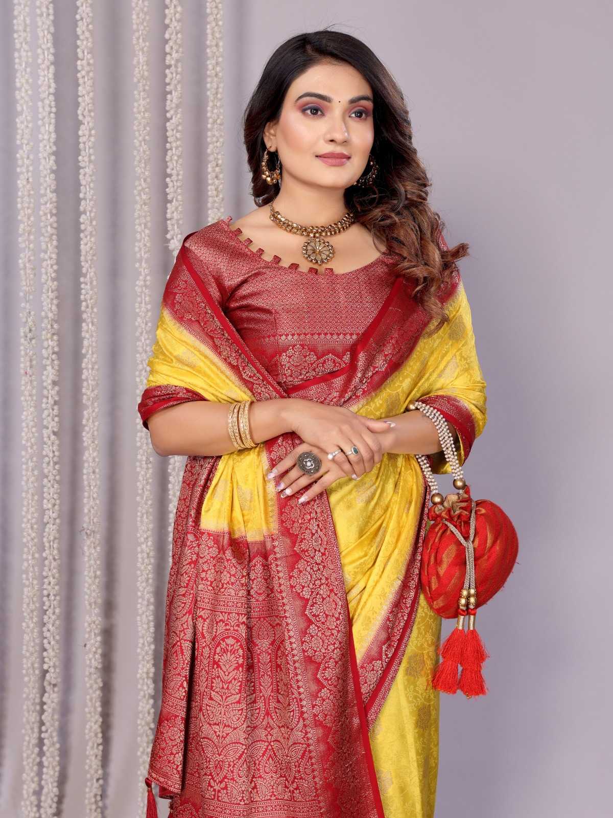 YNF Wholesale Satin Butta Sarees  | Surat Manufacturer