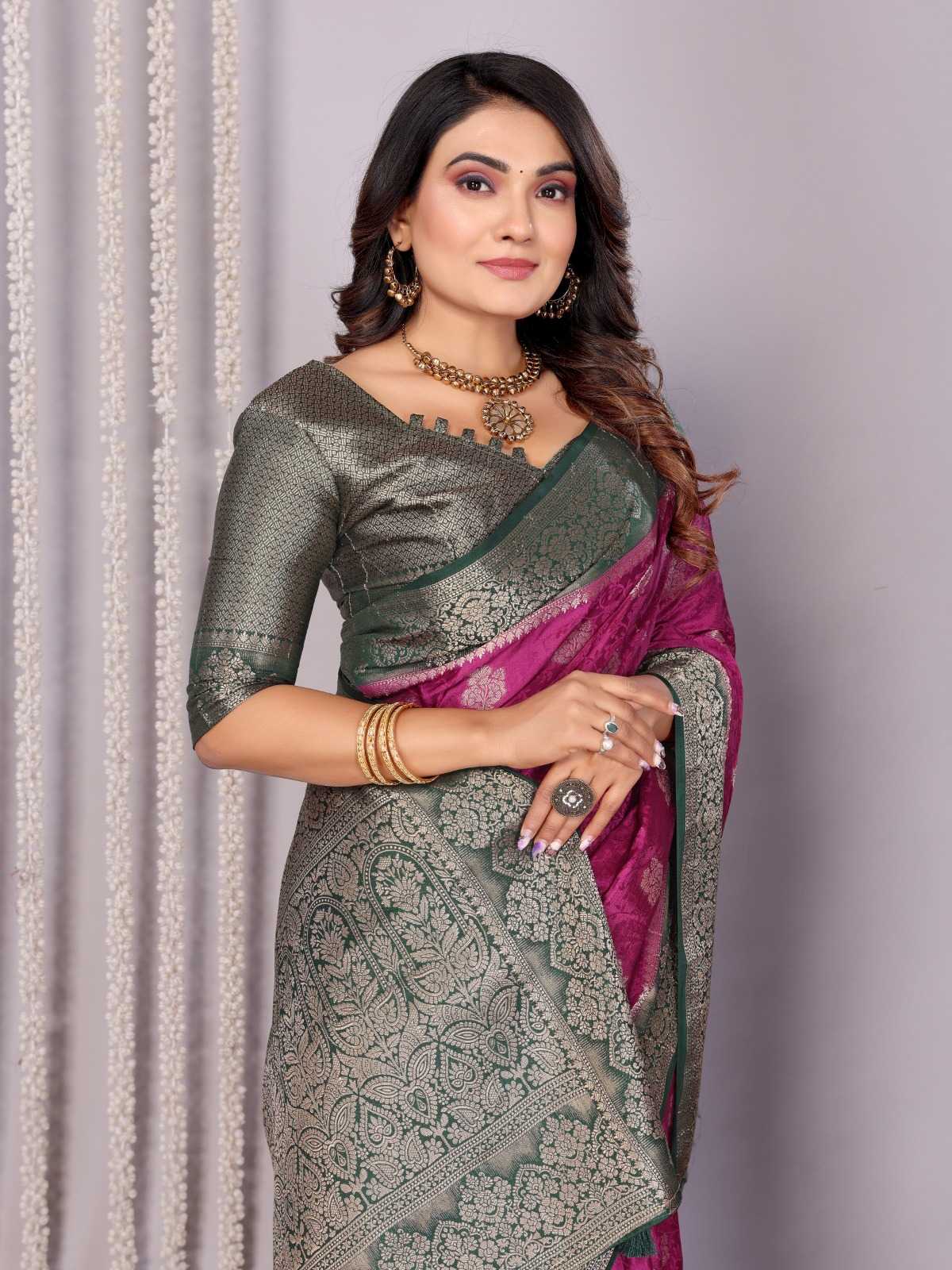 YNF Wholesale Satin Butta Sarees  | Surat Manufacturer