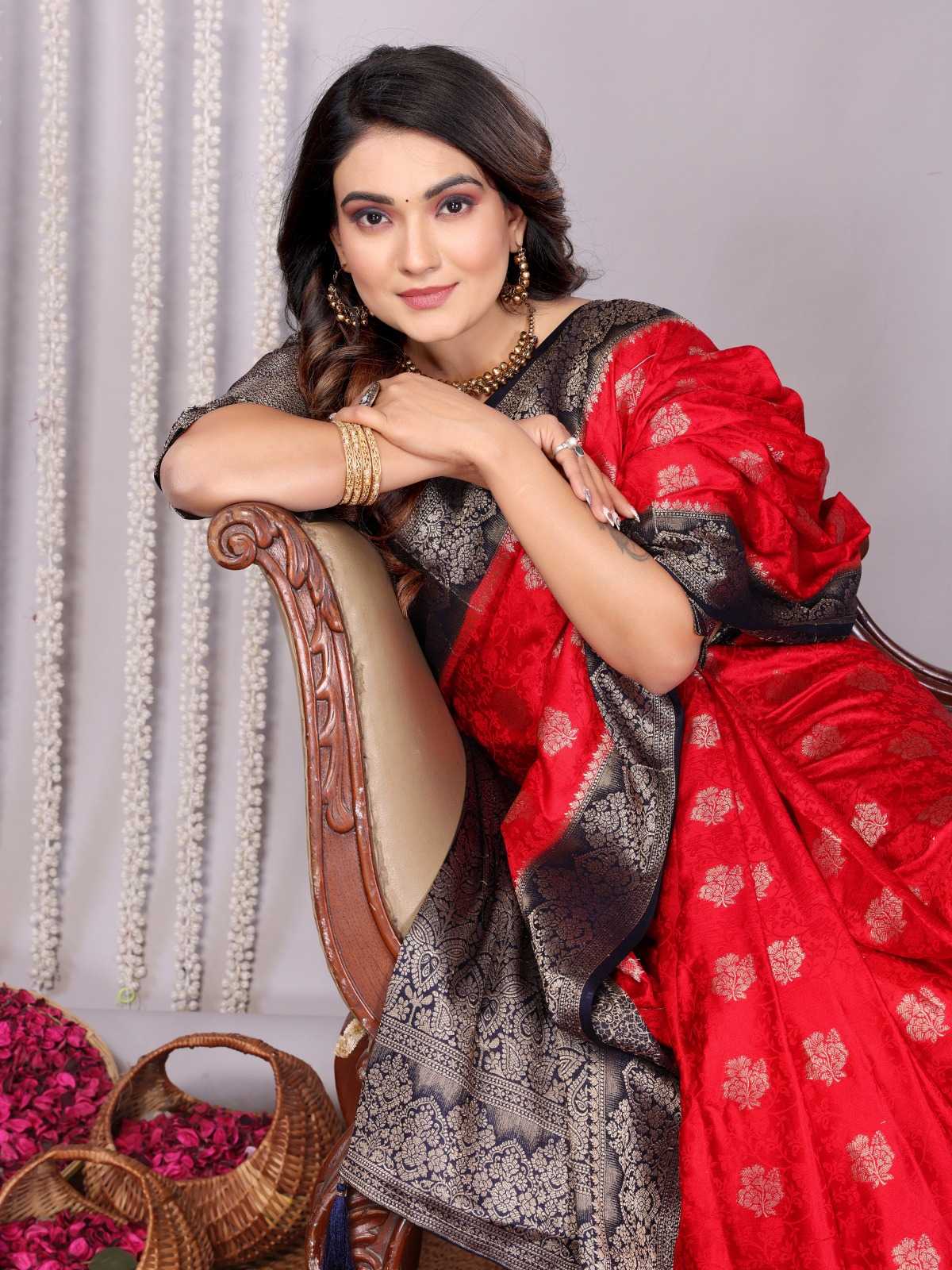 YNF Wholesale Satin Butta Sarees  | Surat Manufacturer