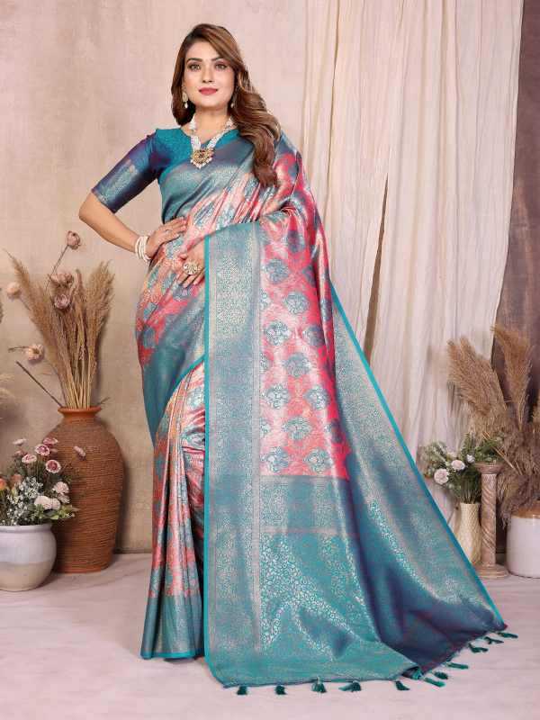 YNF Wholesale Paithani Silk Tissue Silk Saree  | Surat Manufacturer