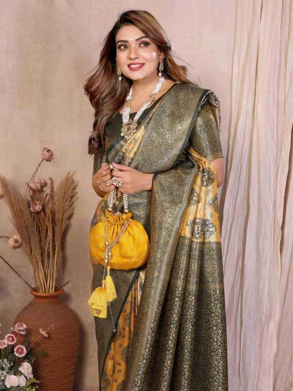 YNF Wholesale Paithani Silk Tissue Silk Saree  | Surat Manufacturer