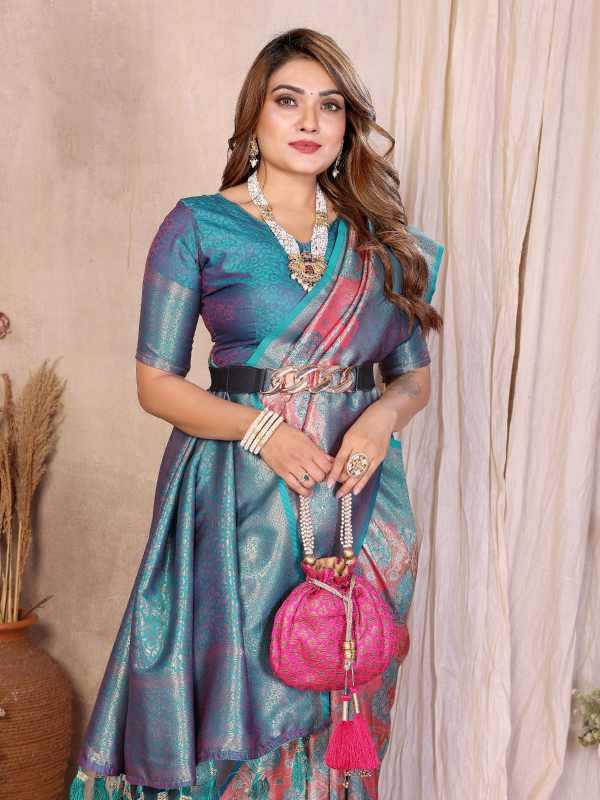 YNF Wholesale Paithani Silk Tissue Silk Saree  | Surat Manufacturer