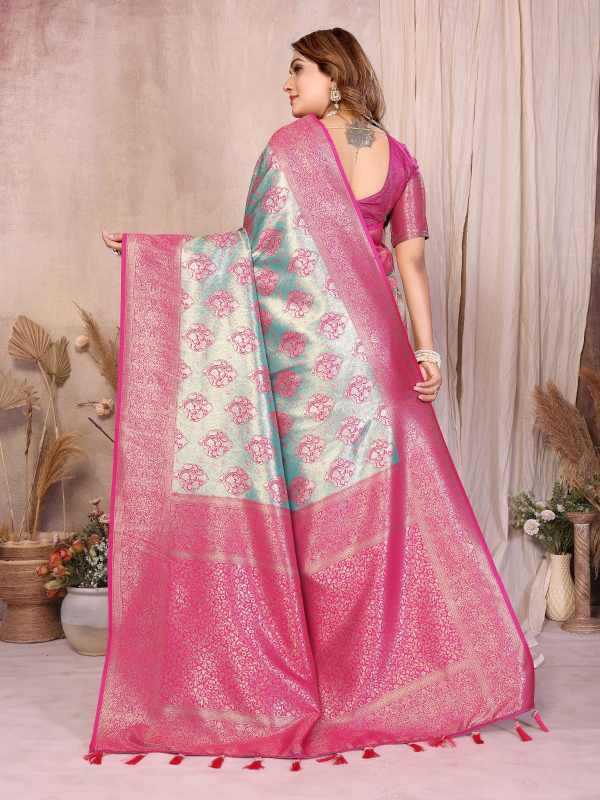 YNF Wholesale Paithani Silk Tissue Silk Saree  | Surat Manufacturer