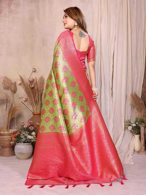 YNF Wholesale Paithani Silk Tissue Silk Saree  | Surat Manufacturer