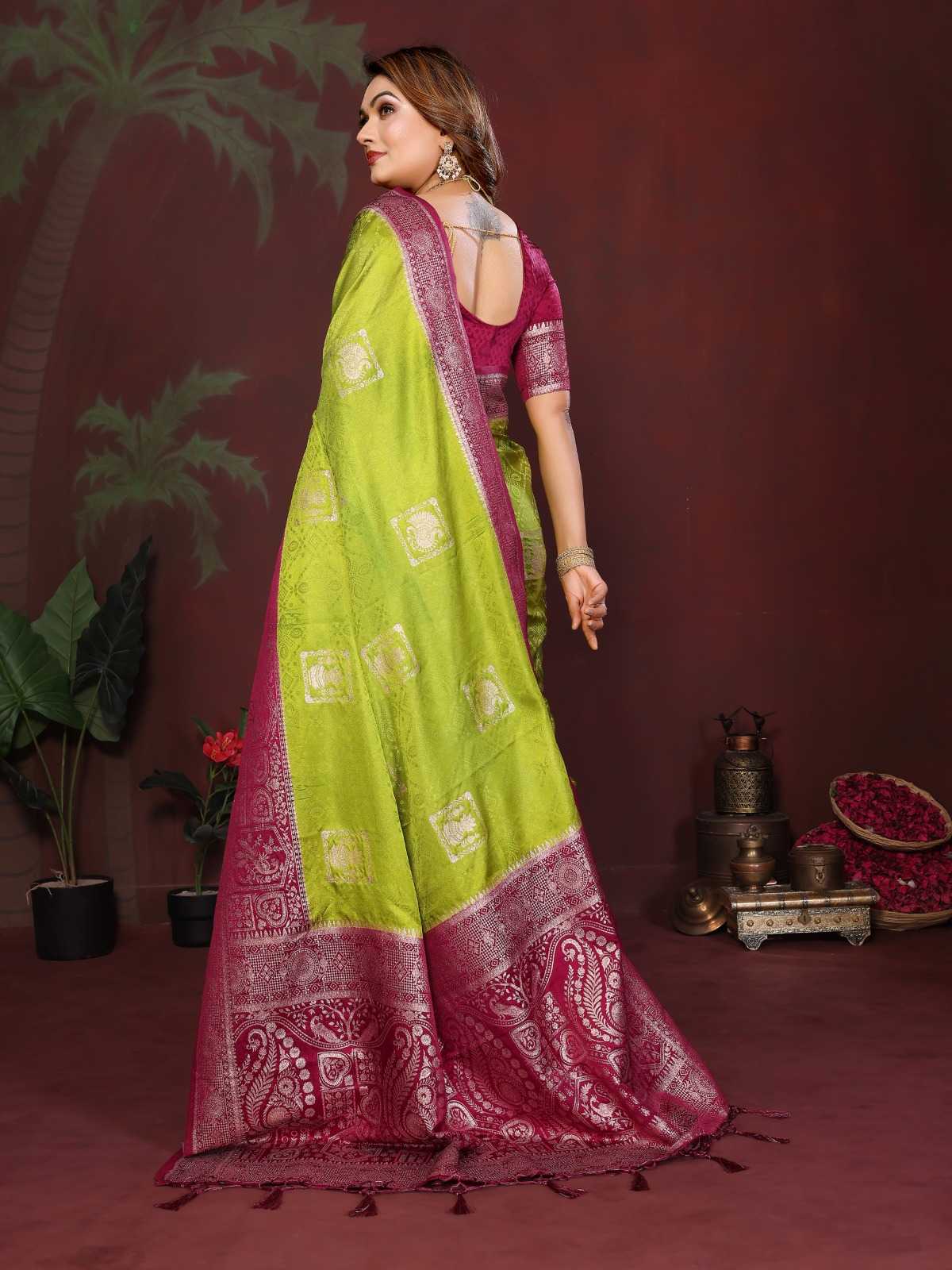 YNF Wholesale Satin Silk Butta Sarees  | Surat Manufacturer