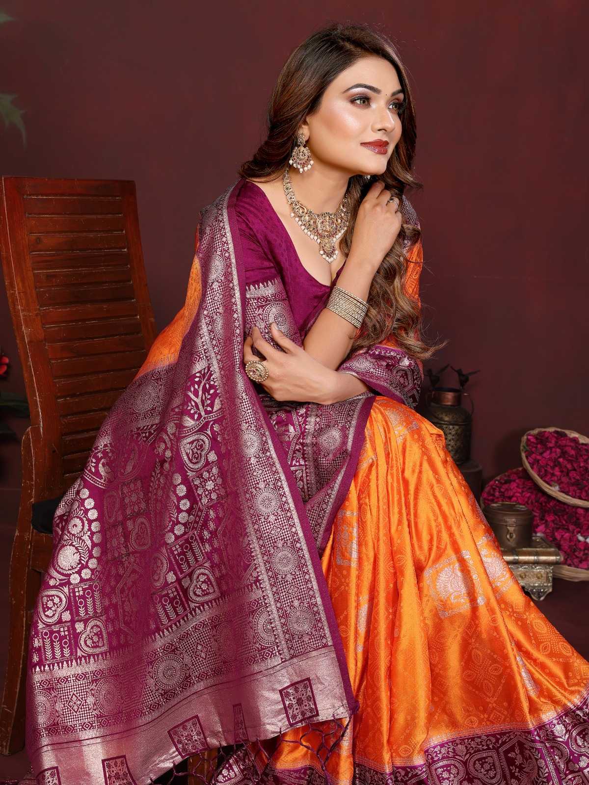 YNF Wholesale Satin Silk Butta Sarees  | Surat Manufacturer