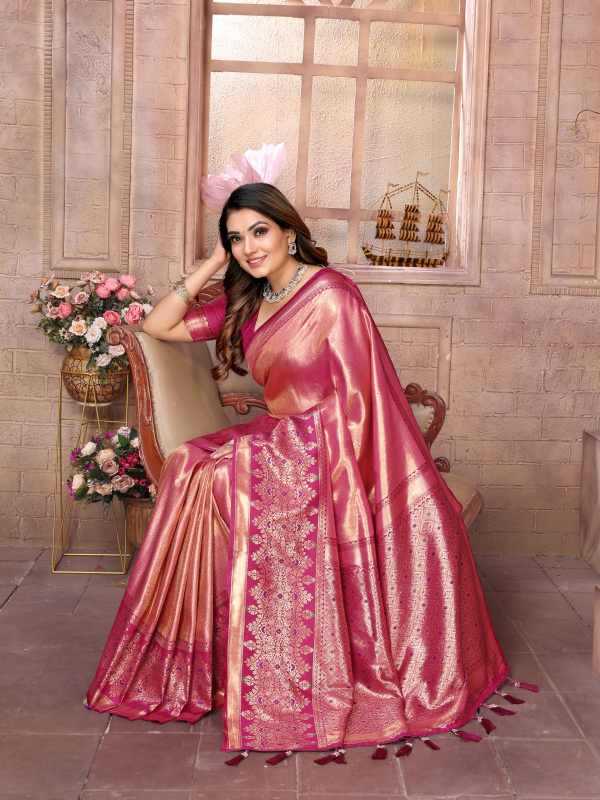YNF Wholesale Tissue Silk Designer Sarees  | Surat Manufacturer