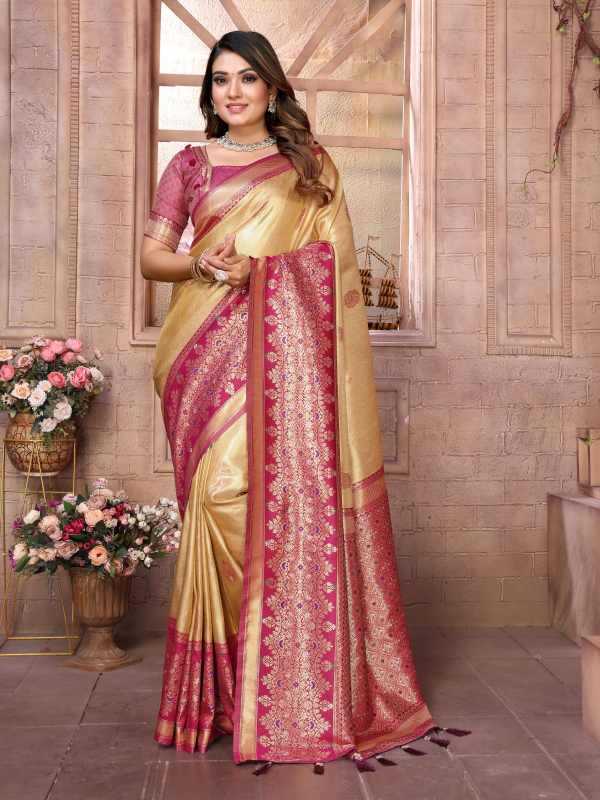 YNF Wholesale Tissue Silk Designer Sarees  | Surat Manufacturer