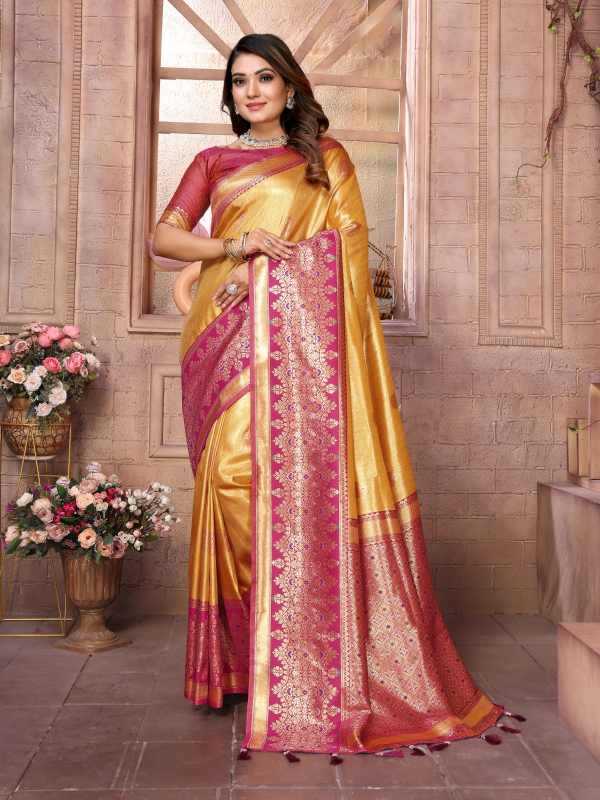YNF Wholesale Tissue Silk Designer Sarees  | Surat Manufacturer