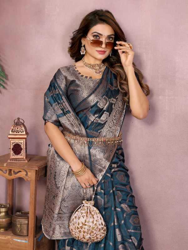 YNF Wholesale Organza Designer Sarees KESH753 ZARIYA | Surat Manufacturer