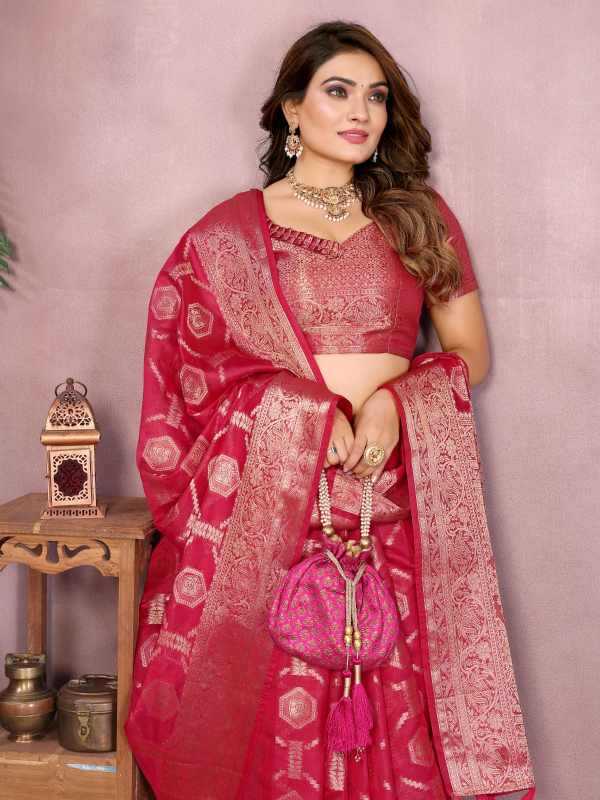 YNF Wholesale Organza Designer Sarees KESH753 ZARIYA | Surat Manufacturer