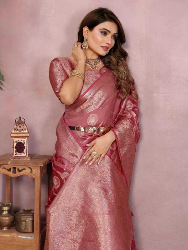 YNF Wholesale Organza Designer Sarees KESH753 ZARIYA | Surat Manufacturer