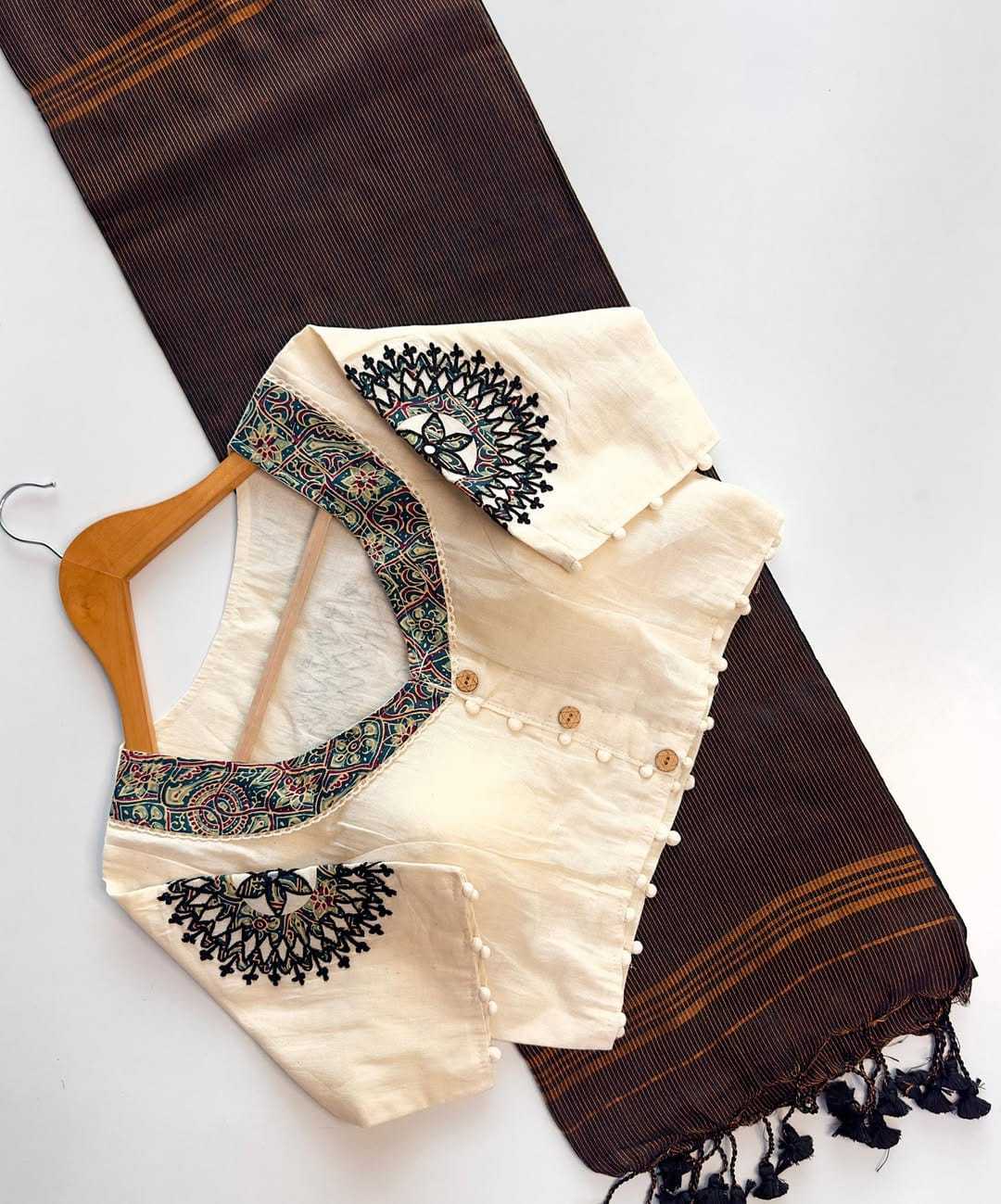 YNF Wholesale Khadi Cotton Designer Blouse | Surat Manufacturer 1
