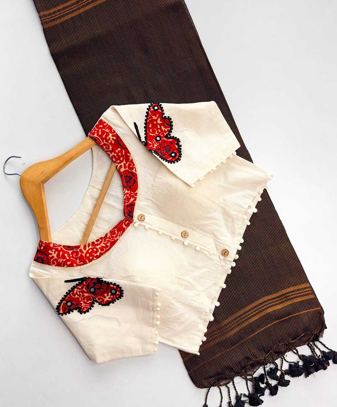 YNF Wholesale Khadi Cotton Designer Blouse | Surat Manufacturer 1