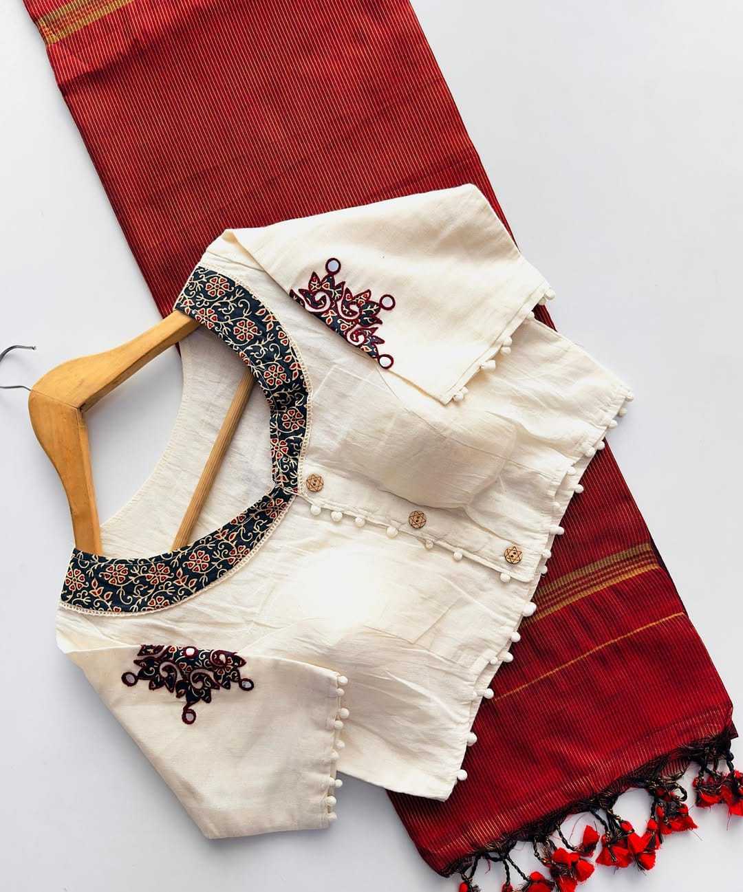 YNF Wholesale Khadi Cotton Designer Blouse | Surat Manufacturer 1