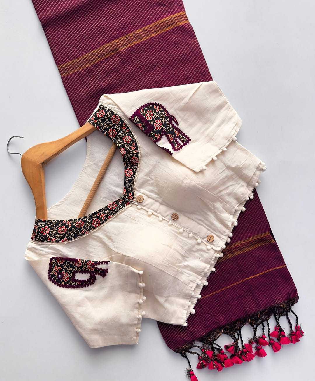 YNF Wholesale Khadi Cotton Designer Blouse | Surat Manufacturer 1