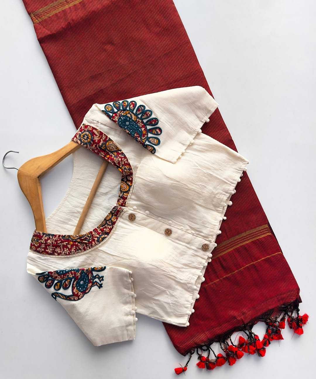 YNF Wholesale Khadi Cotton Designer Blouse | Surat Manufacturer 1