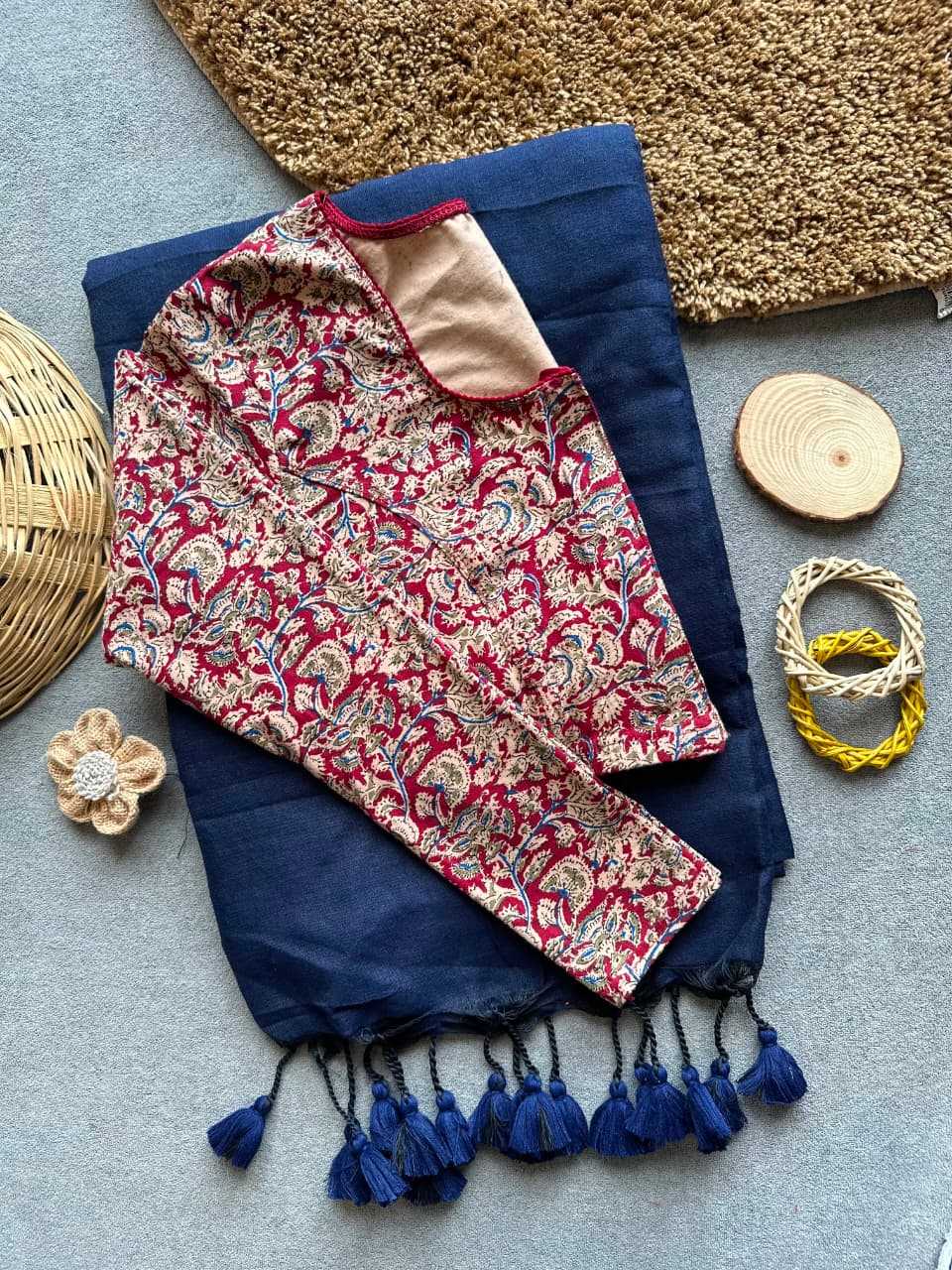YNF Wholesale Khadi Cotton Designer Blouse | Surat Manufacturer