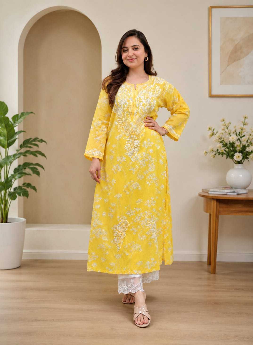 YNF Wholesale Poly Cotton Casual Kurtis | Surat Manufacturer