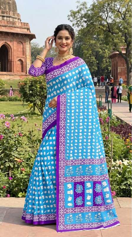 YNF Wholesale Pure Cotton Designer Sarees | Surat Manufacturer