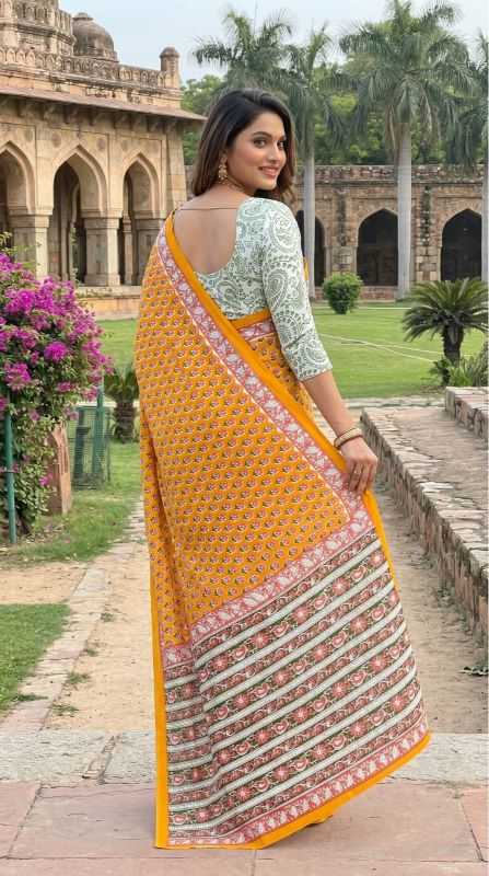 YNF Wholesale Pure Cotton Designer Sarees | Surat Manufacturer
