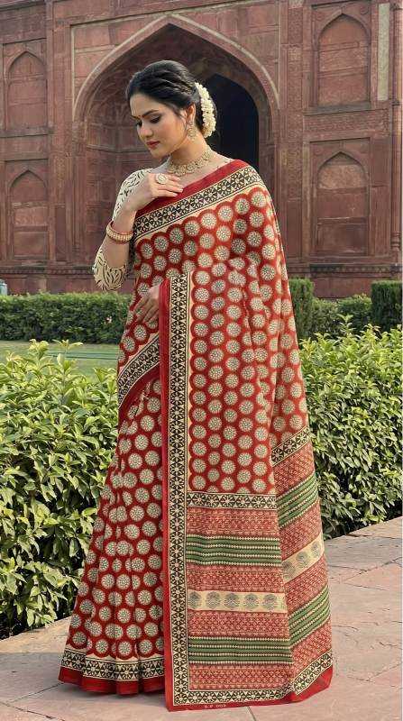 YNF Wholesale Pure Cotton Designer Sarees | Surat Manufacturer