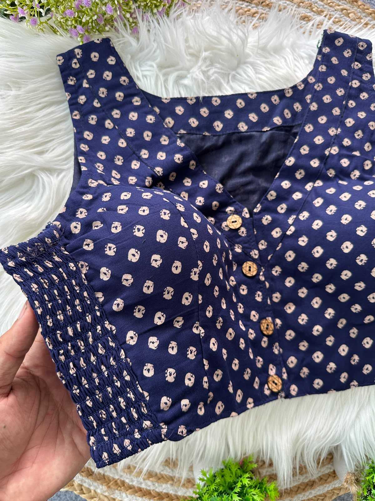 YNF Wholesale Pure Cotton Printed Blouse | Surat Manufacturer